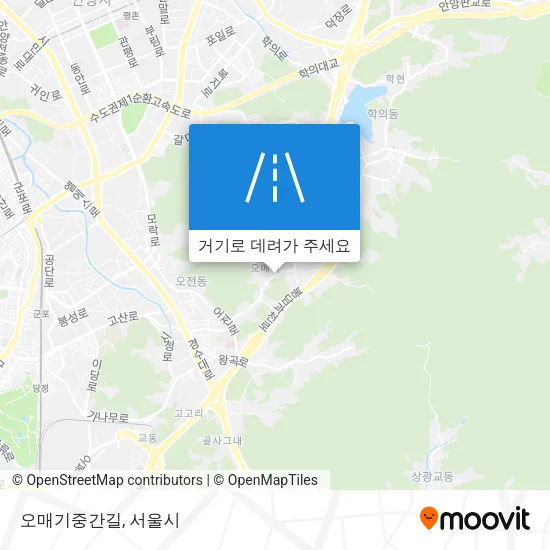 오매기중간길 지도