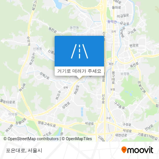 포은대로 지도