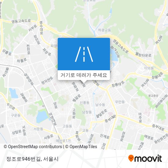 정조로946번길 지도