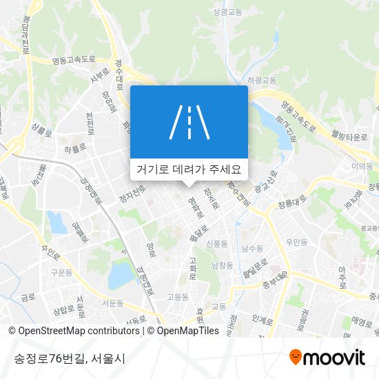 송정로76번길 지도