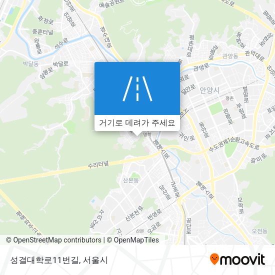 성결대학로11번길 지도