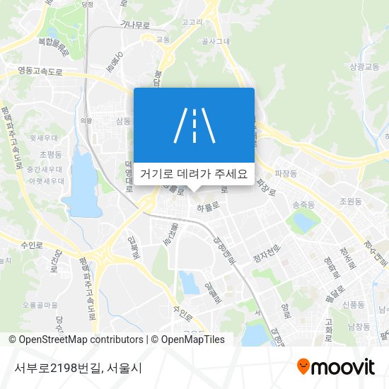서부로2198번길 지도