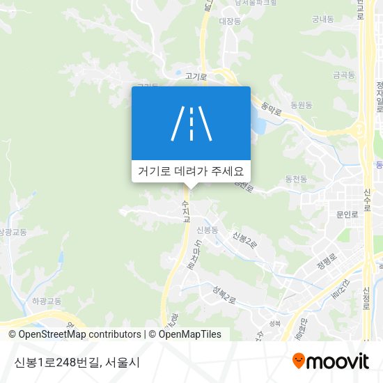 신봉1로248번길 지도