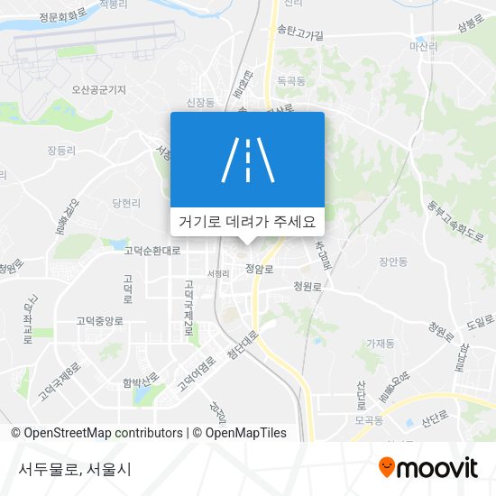 서두물로 지도