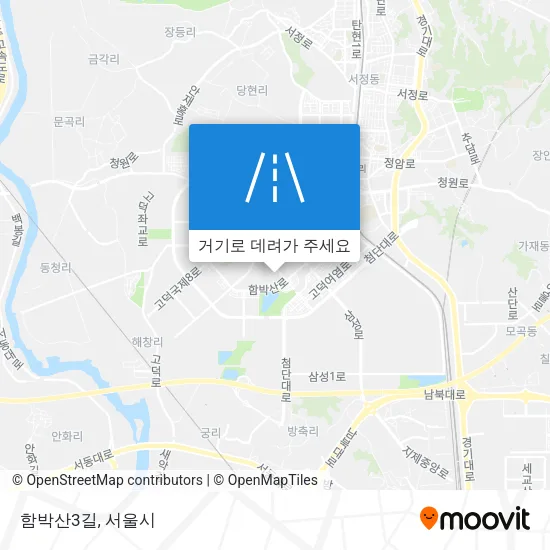 함박산3길 지도