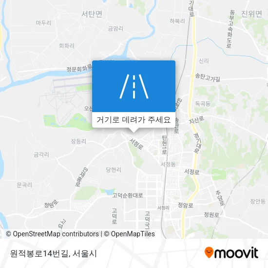 원적봉로14번길 지도