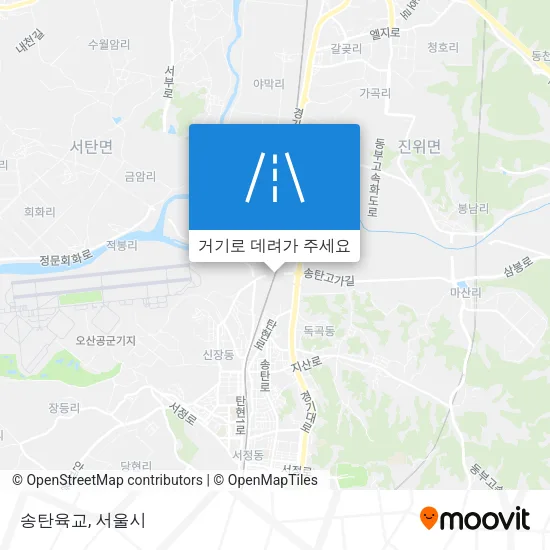 송탄육교 지도