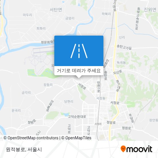 원적봉로 지도