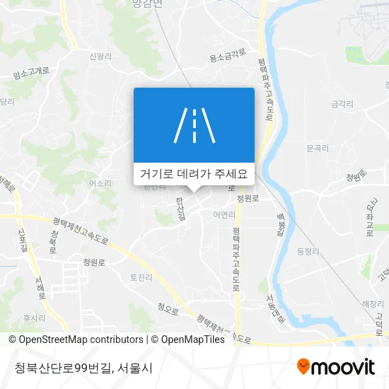청북산단로99번길 지도