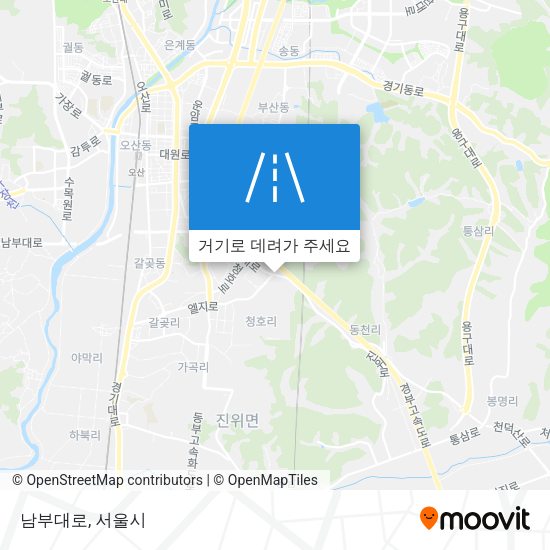 남부대로 지도