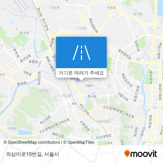 외삼미로15번길 지도