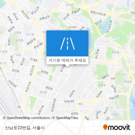 산남로22번길 지도