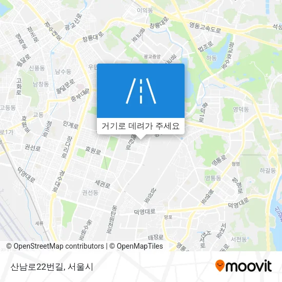 산남로22번길 지도