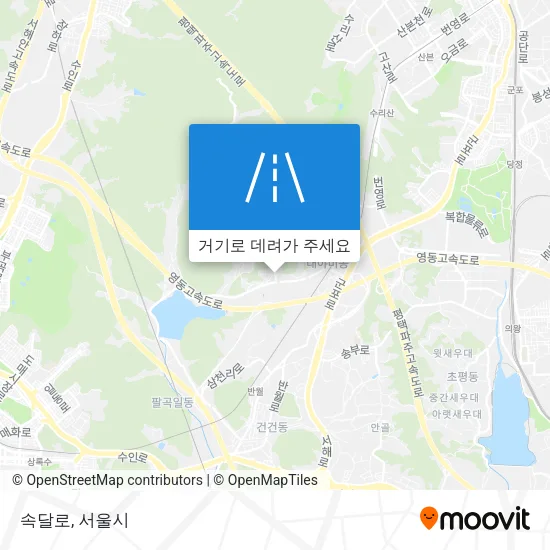속달로 지도