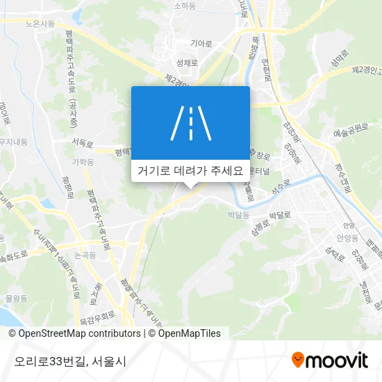 오리로33번길 지도