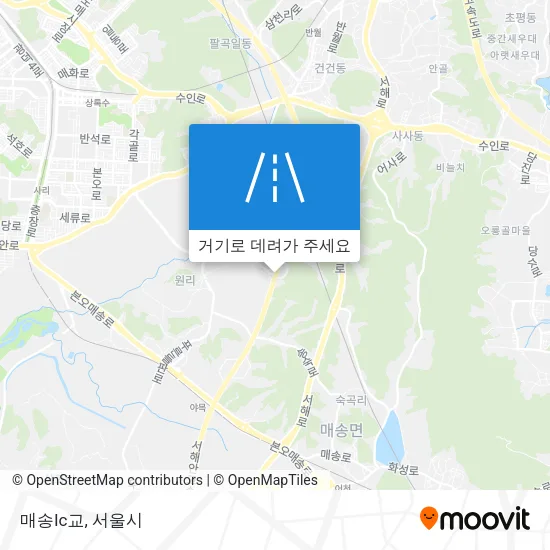 매송Ic교 지도