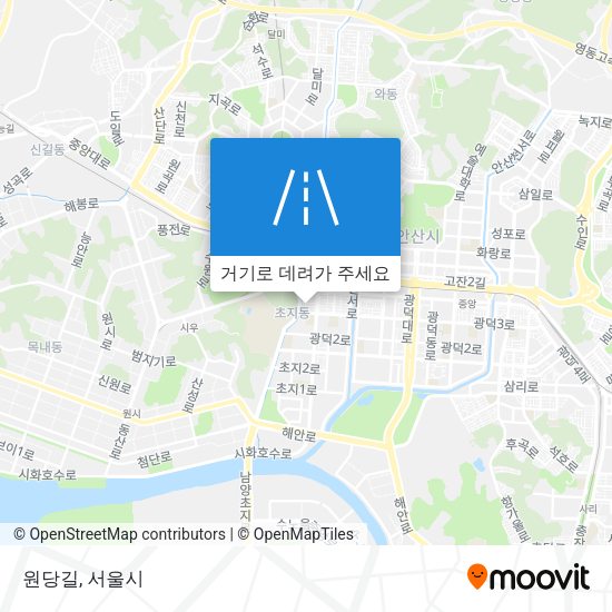 원당길 지도