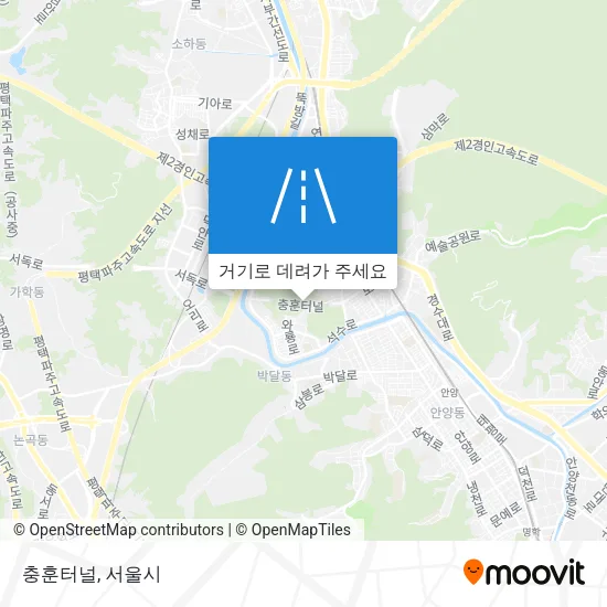 충훈터널 지도