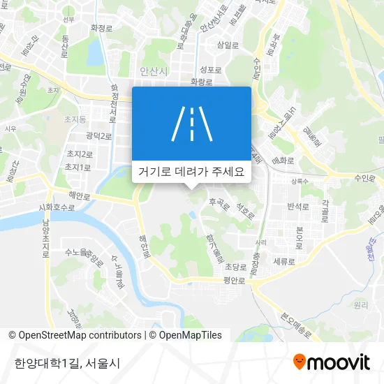 한양대학1길 지도