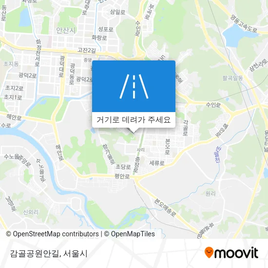 감골공원안길 지도