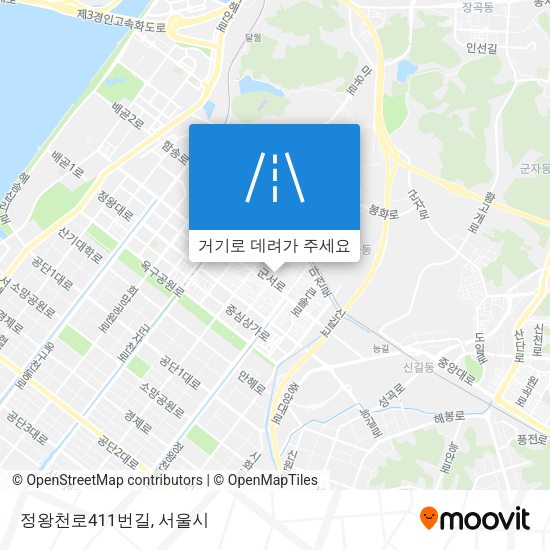 정왕천로411번길 지도