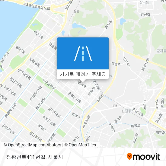 정왕천로411번길 지도
