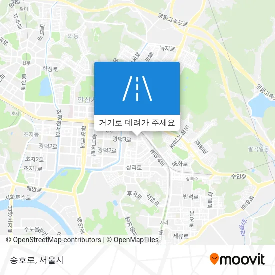 송호로 지도