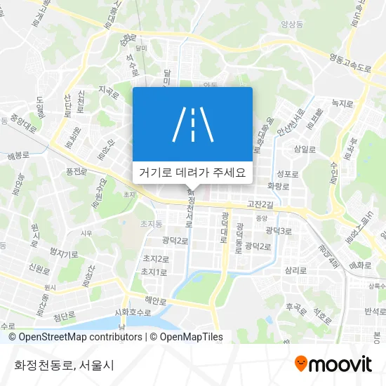화정천동로 지도