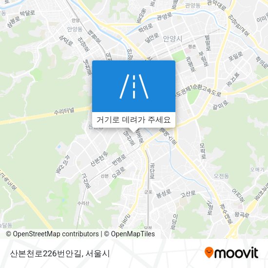 산본천로226번안길 지도