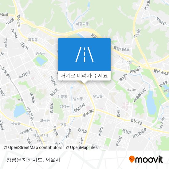 창룡문지하차도 지도
