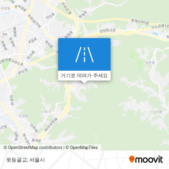 윗등골교 지도