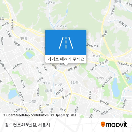 월드컵로418번길 지도