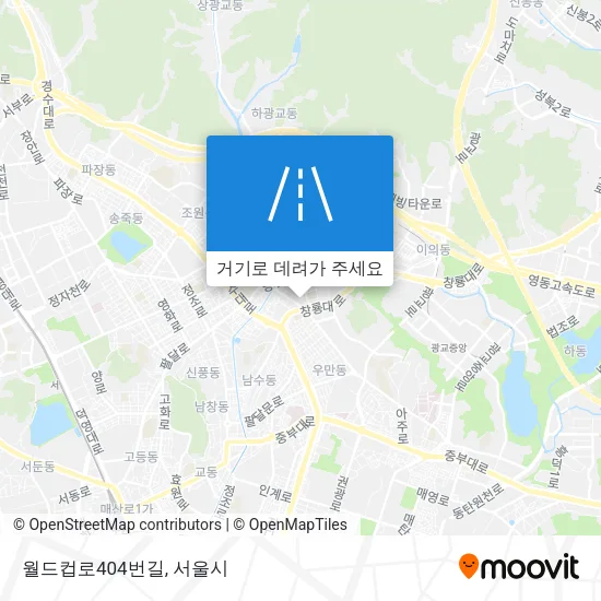 월드컵로404번길 지도