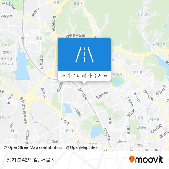 정자로42번길 지도