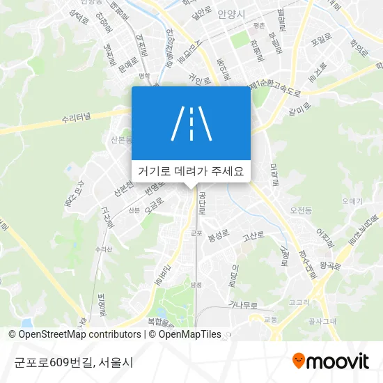 군포로609번길 지도