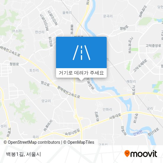 백봉1길 지도