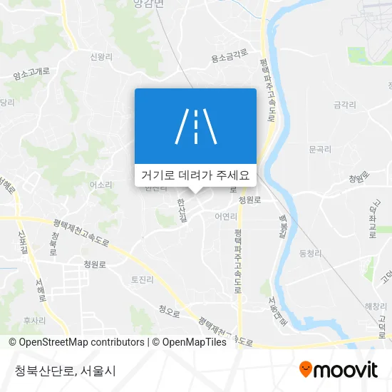 청북산단로 지도