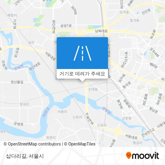 삽다리길 지도