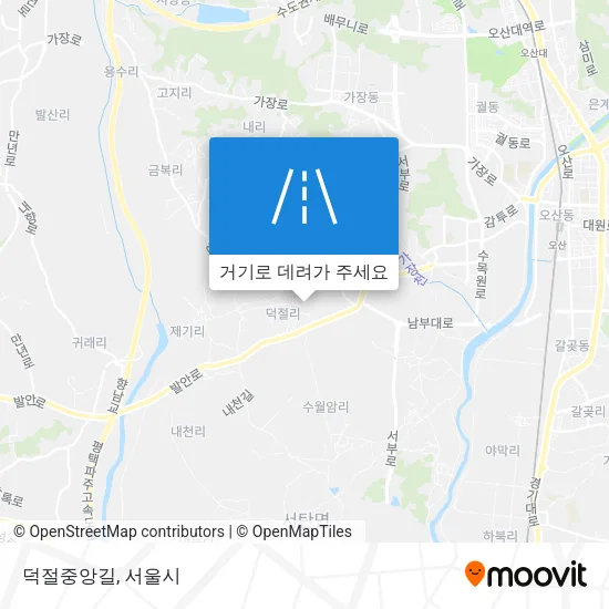 덕절중앙길 지도