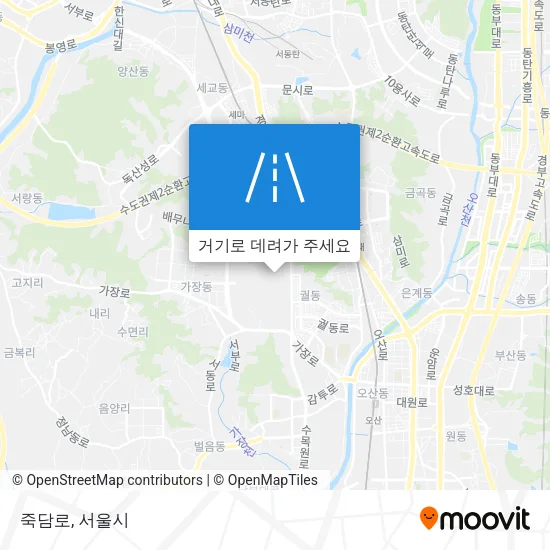 죽담로 지도