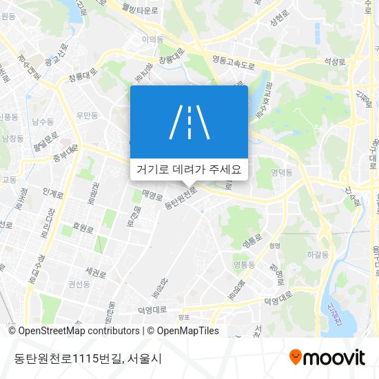 동탄원천로1115번길 지도