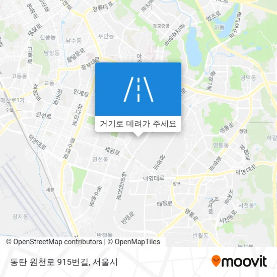 동탄 원천로 915번길 지도