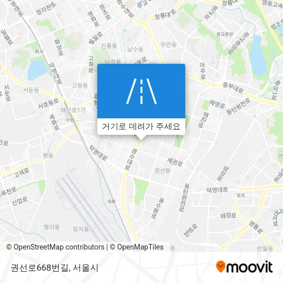 권선로668번길 지도