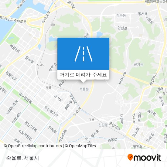 죽율로 지도