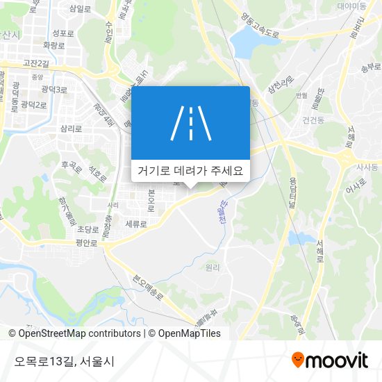 오목로13길 지도