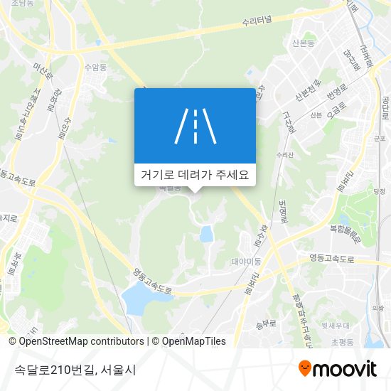 속달로210번길 지도
