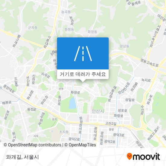 와개길 지도