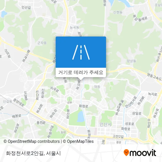 화정천서로2안길 지도