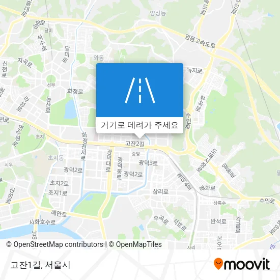 고잔1길 지도
