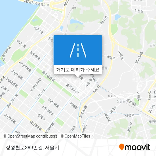 정왕천로389번길 지도